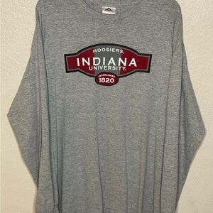 Indiana University Gray Long Sleeve Shirt